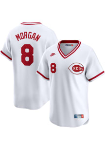 Joe Morgan Cincinnati Reds Nike Throwback Cooperstown Jersey - White