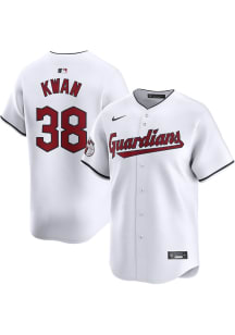Steven Kwan Nike Cleveland Guardians Mens White Home 2024 Limited Baseball Jersey