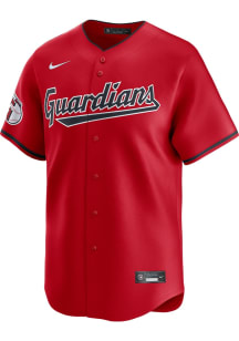 Nike Cleveland Guardians Mens Red Alt 2024 Limited Baseball Jersey