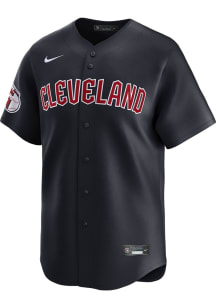 Nike Cleveland Guardians Mens Navy Blue Alt 2024 Limited Baseball Jersey