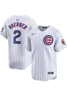 Nico Hoerner Nike Chicago Cubs Mens White Home 2024 Limited Baseball Jersey