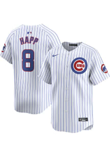 Ian Happ Nike Chicago Cubs Mens White Home 2024 Limited Baseball Jersey