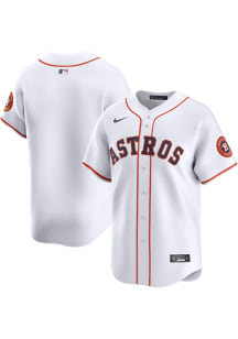 Nike Houston Astros Mens White Home 2024 Limited Baseball Jersey