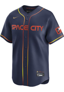 Nike Houston Astros Mens Navy Blue City Connect 2024 Limited Baseball Jersey