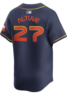 Jose Altuve Nike Houston Astros Mens Navy Blue City Connect 2024 Limited Baseball Jersey