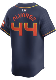 Yordan Alvarez Nike Houston Astros Mens Navy Blue City Connect 2024 Limited Baseball Jersey
