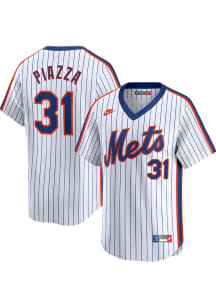 Mike Piazza New York Mets Nike Throwback Cooperstown Jersey - White