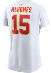 Patrick Mahomes Kansas City Chiefs Womens White Player Design Player T-Shirt