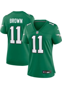 AJ Brown  Nike Philadelphia Eagles Womens Kelly Green Alt Football Jersey