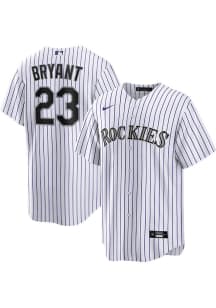 Kris Bryant Colorado Rockies Mens Replica Home Jersey - White
