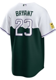 Kris Bryant Colorado Rockies Mens Replica City Con Jersey - White