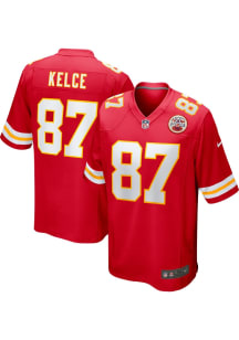 Travis Kelce   Kansas City Chiefs Red Home Game Football Jersey