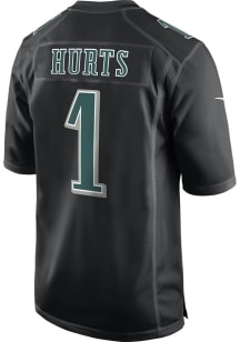 Jalen Hurts   Philadelphia Eagles Black Carbon Football Jersey