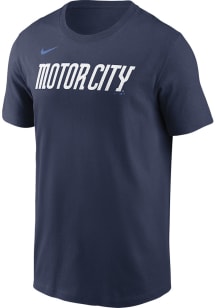Nike Detroit Tigers Navy Blue City Connect Short Sleeve T Shirt