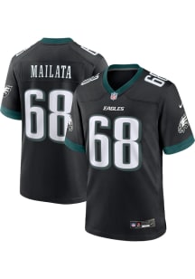 Jordan Mailata  Nike Philadelphia Eagles Black Alt Football Jersey