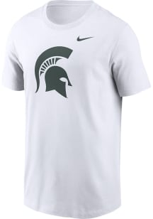 Nike Michigan State Spartans White Primary Logo Short Sleeve T Shirt