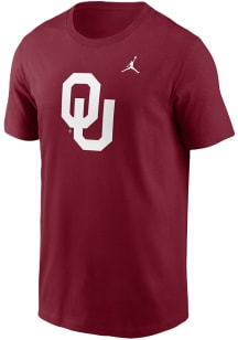 Nike Oklahoma Sooners Crimson Primary Logo Short Sleeve T Shirt