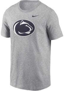 Nike Penn State Nittany Lions Grey Primary Logo Short Sleeve T Shirt