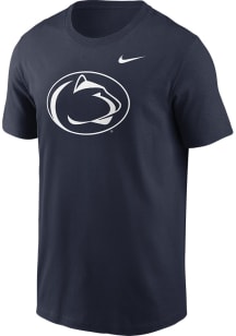 Nike Penn State Nittany Lions Navy Blue Primary Logo Design Short Sleeve T Shirt
