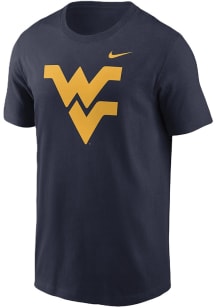 Nike West Virginia Mountaineers Navy Blue Primary Logo Short Sleeve T Shirt