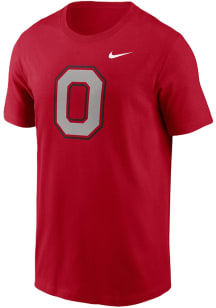 Nike Ohio State Buckeyes Red Alt Logo Short Sleeve T Shirt