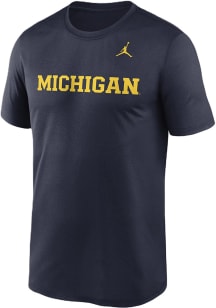 Nike Michigan Wolverines Blue Dri-Fit Legend Short Sleeve T Shirt