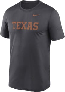 Nike Texas Longhorns Anthracite Dri-Fit Legend Short Sleeve T Shirt
