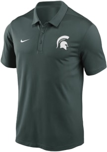 Nike Michigan State Spartans Mens Green Franchise Short Sleeve Polo