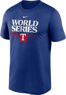 Nike Texas Rangers Blue 2023 World Series Participants Short Sleeve T Shirt