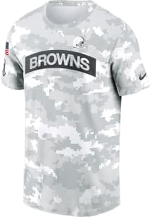 Nike Cleveland Browns White Salute to Service Short Sleeve T Shirt