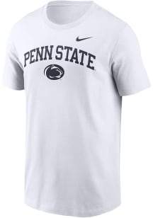 Nike Penn State Nittany Lions White Wordmark Design Short Sleeve T Shirt