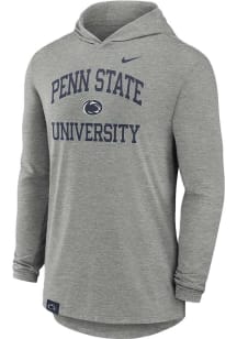 Nike Penn State Nittany Lions Mens Grey Number One Long Sleeve Lightweight Hoodie
