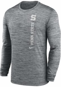 Nike Penn State Nittany Lions Grey Sideline Velocity Long Sleeve T-Shirt
