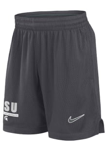 Nike Michigan State Spartans Mens Anthracite Sideline Shorts
