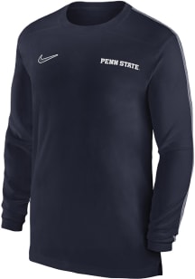 Nike Penn State Nittany Lions Navy Blue Sideline Coach Long Sleeve T-Shirt