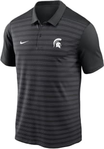 Nike Michigan State Spartans Mens Black Sideline Victory Short Sleeve Polo