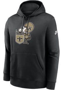 Nike New Orleans Saints Mens Black Club Long Sleeve Hoodie