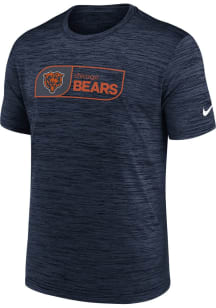 Nike Chicago Bears Navy Blue Velocity Short Sleeve T Shirt