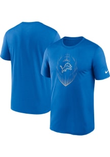 Nike Detroit Lions Honolulu Blue Legend Icon Short Sleeve T Shirt