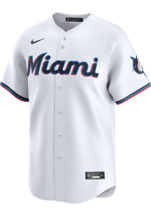 Nike Miami Marlins Mens White Home 2024 Limited Baseball Jersey
