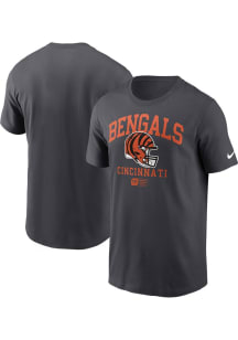 Nike Cincinnati Bengals Anthracite Team Name Design Short Sleeve T Shirt