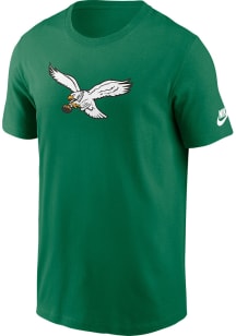 Nike Philadelphia Eagles Kelly Green Throwback Logo Short Sleeve T Shirt
