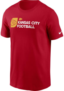 Nike Kansas City Chiefs Red Logo Essential Short Sleeve T Shirt