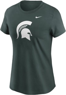 Nike Michigan State Spartans Womens Green Primetime Short Sleeve T-Shirt