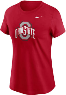 Nike Ohio State Buckeyes Womens Red Primetime Short Sleeve T-Shirt