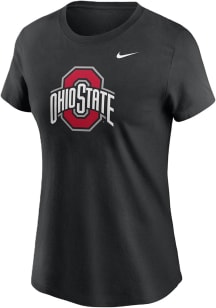 Nike Ohio State Buckeyes Womens Black Primetime Short Sleeve T-Shirt