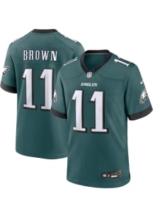 AJ Brown  Nike Philadelphia Eagles Midnight Green Home Game Football Jersey