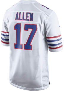 Josh Allen   Buffalo Bills White Alt Game Football Jersey