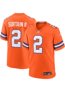 Patrick Surtain  Nike Denver Broncos Orange Alt Game Football Jersey