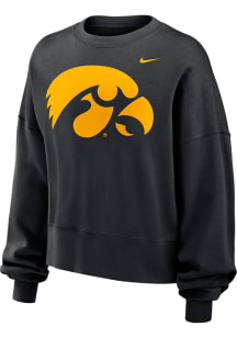 Nike Iowa Hawkeyes Womens Black Essential Crew Sweatshirt